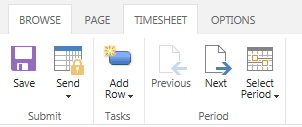 Simplified timesheet 