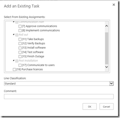 Add tasks to timesheet - before locked