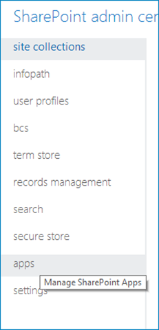 Manage SharePoint Apps