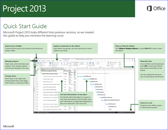 Project 2013 - Office 2013 Quick Start Guide