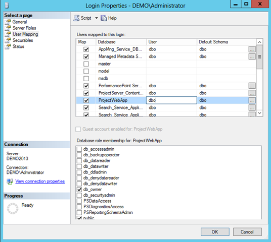 Set Database Owner