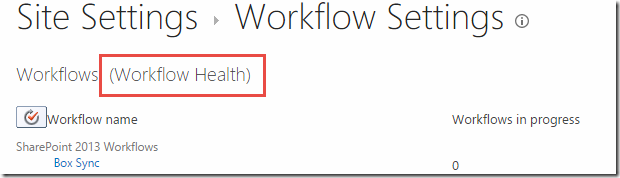 Workflow Health